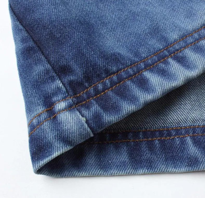 Men's Classic Blue Solid Denim Blazer