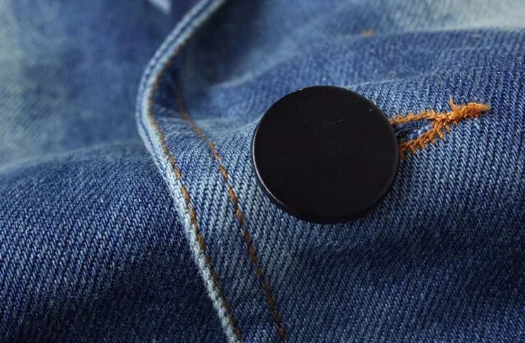 Men's Classic Blue Solid Denim Blazer