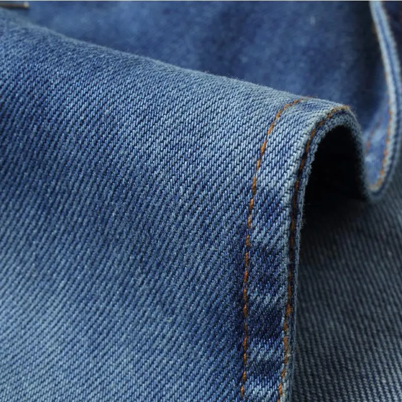 Men's Classic Blue Solid Denim Blazer