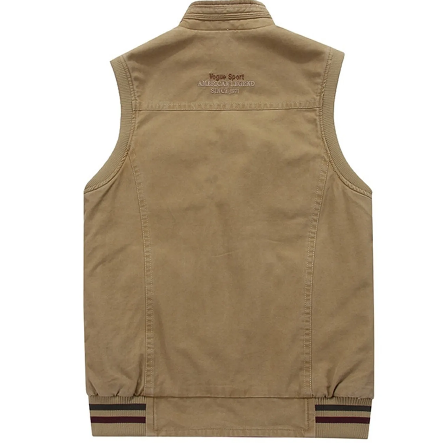 Men's Military Vest With Pockets | Plus Size
