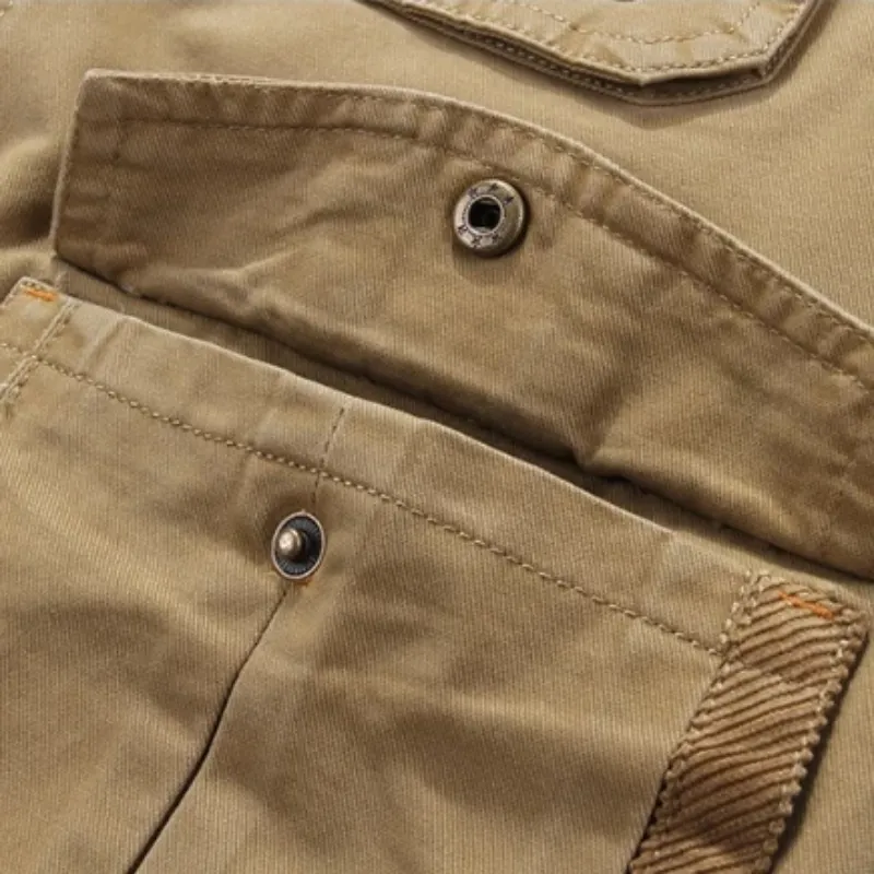 Men's Military Vest With Pockets | Plus Size
