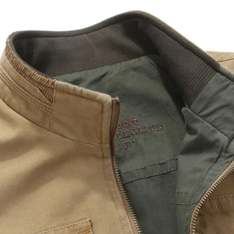 Men's Military Vest With Pockets | Plus Size