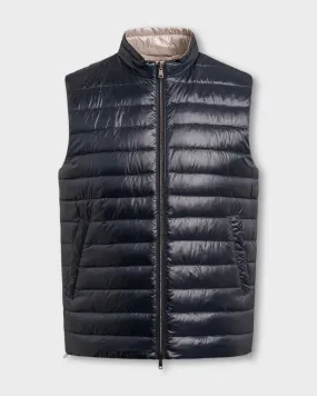 Navy Nylon Ultralight Reversibile Bicolore Gilet