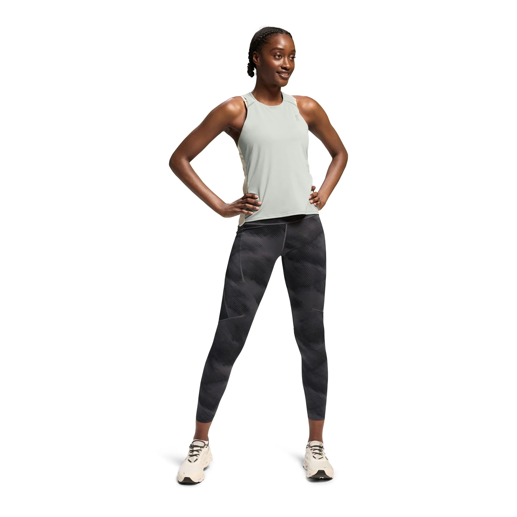 On Performance Tank-T Women's Cobble Glacier
