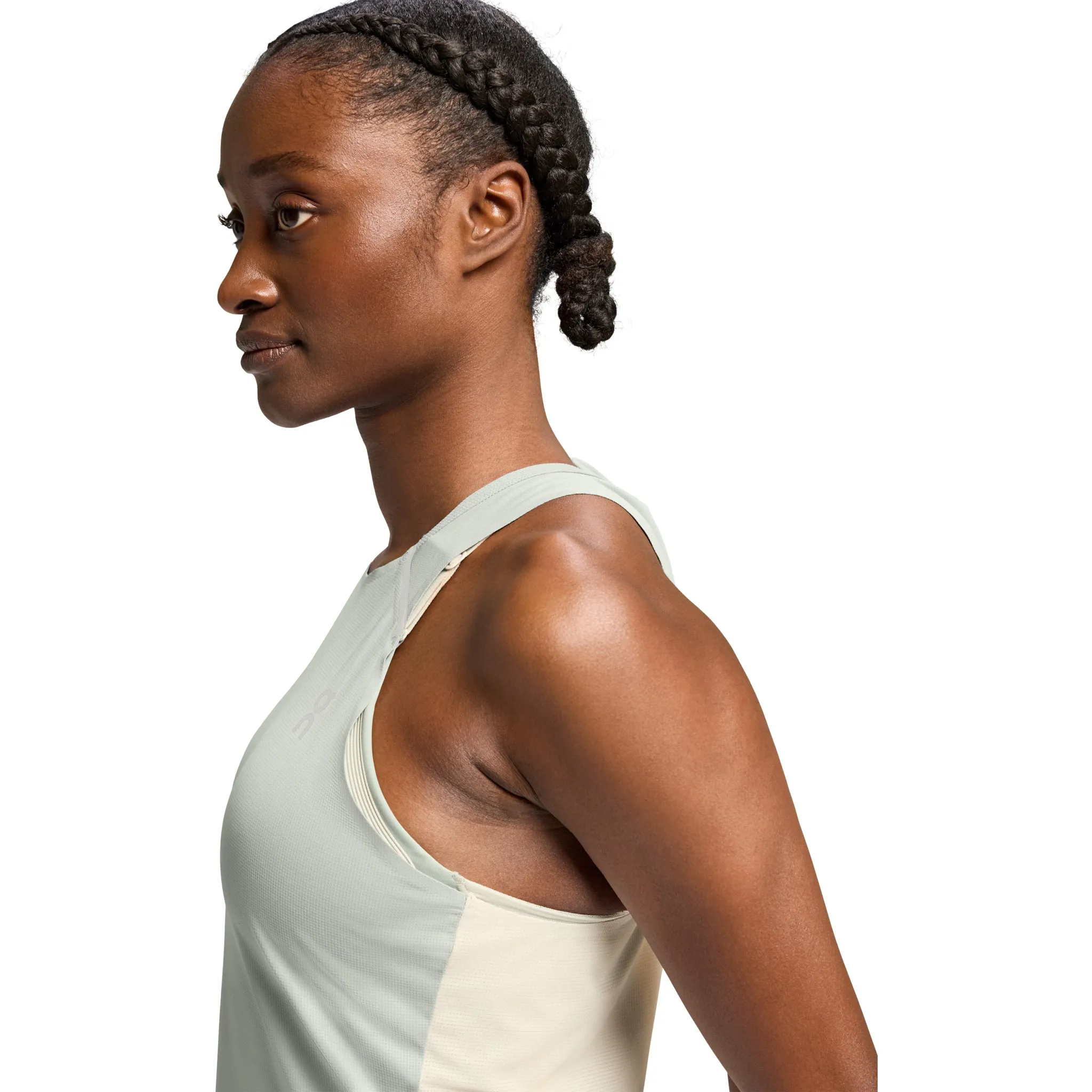 On Performance Tank-T Women's Cobble Glacier