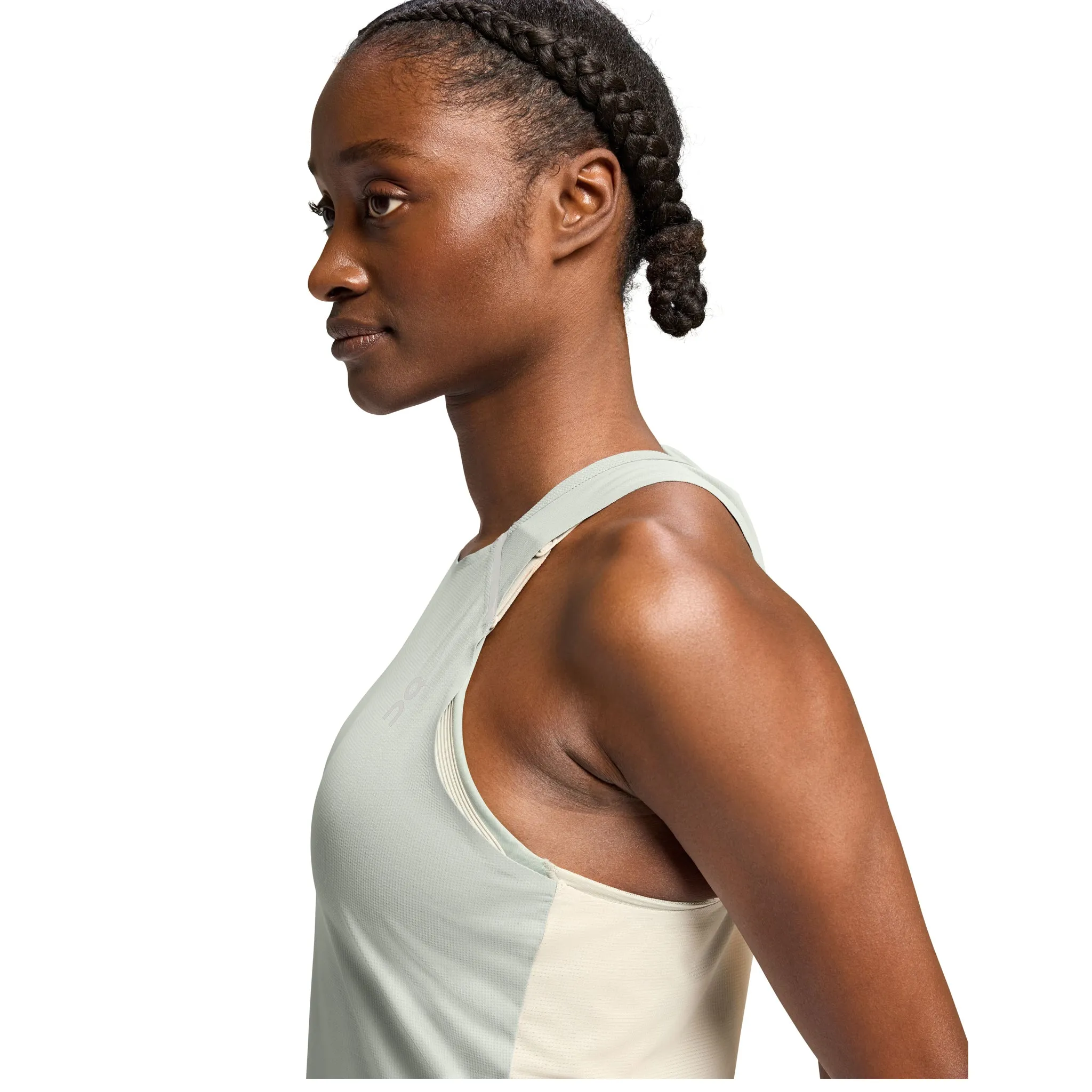 On Performance Tank-T Women's Cobble Glacier