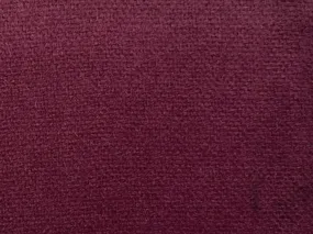 Plum Red Plain Light Weight Acrylic Wool Fabric