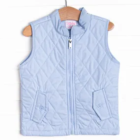 Quilted Vest, Blue
