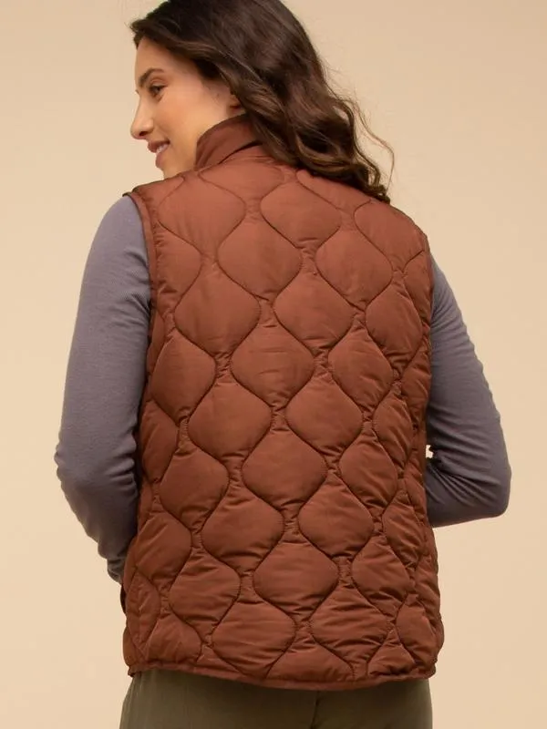 Quilted Zip Front Stratton Vest