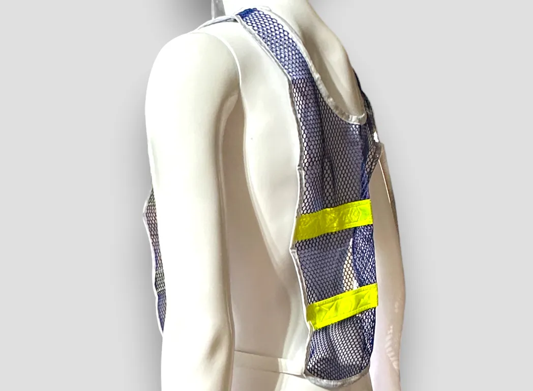 Reflective Standard Safety Vest Blue/Lime