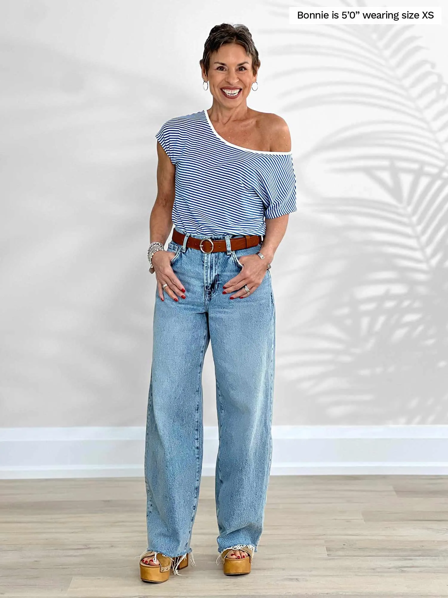 Rio reversible neckline dolman tee - SELECT COLOURS - FINAL SALE
