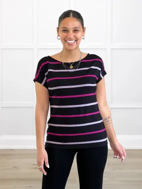 Rio reversible neckline dolman tee