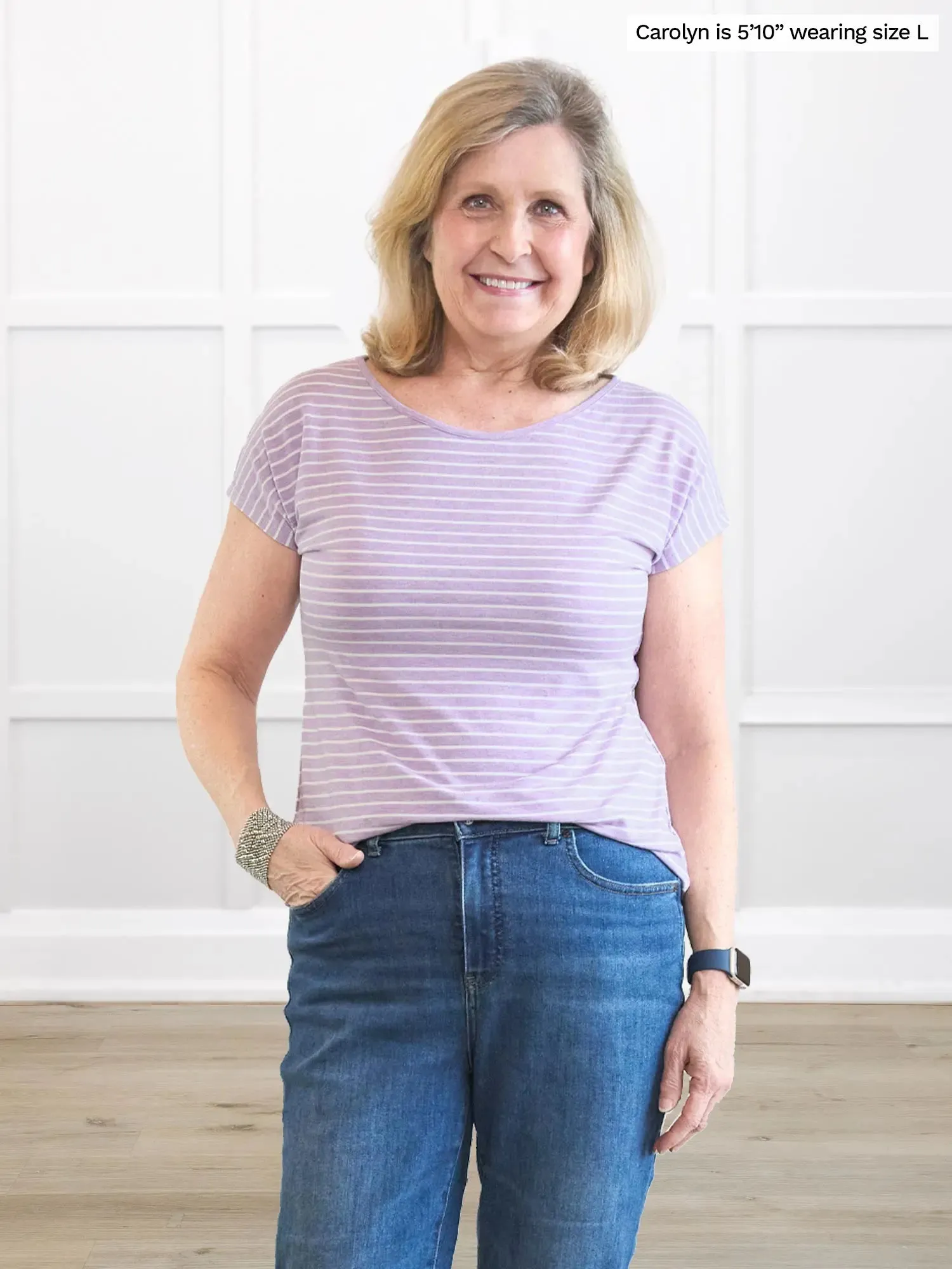 Rio reversible neckline dolman tee