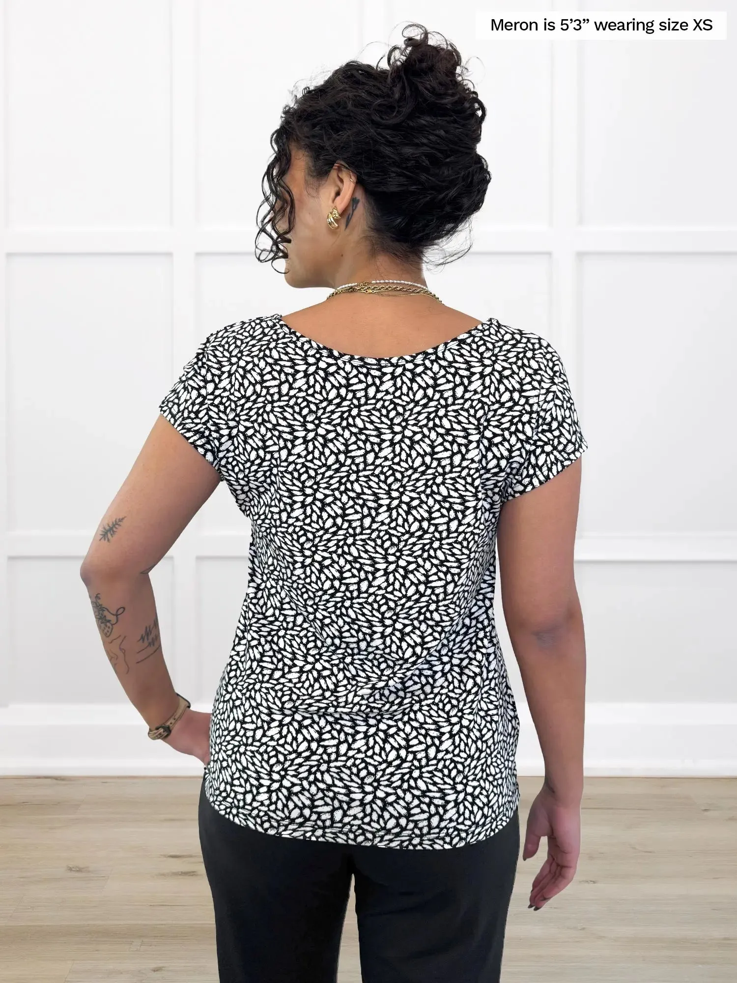 Rio reversible neckline dolman tee