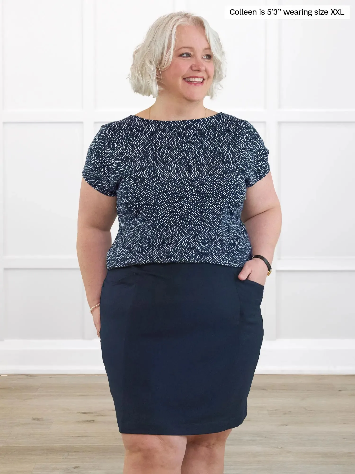 Rio reversible neckline dolman tee