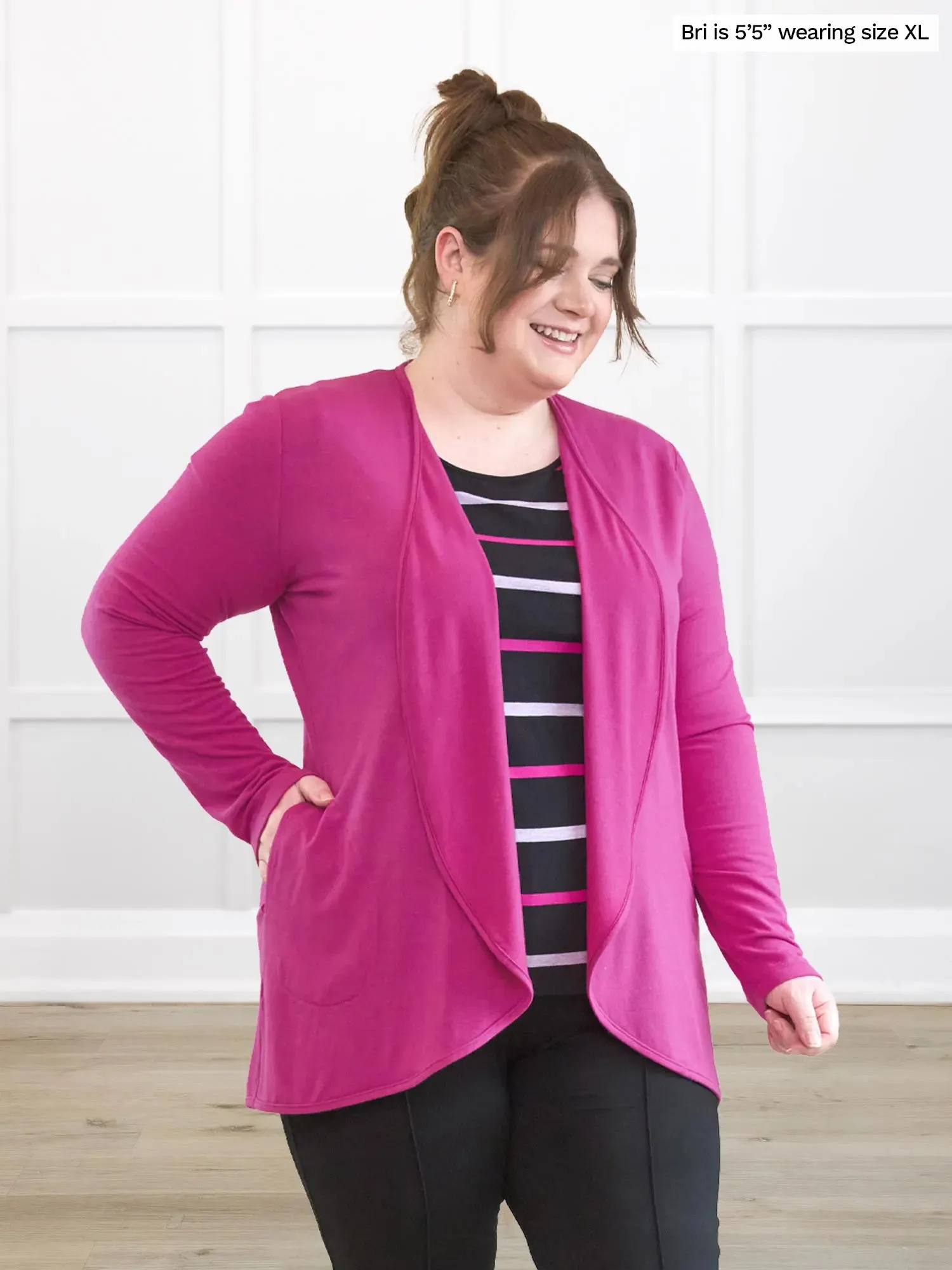 Rio reversible neckline dolman tee