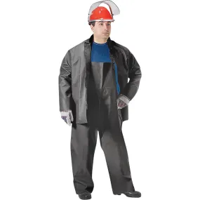 SBR Vulcan Rain Jacket, Rubber, Large, Black