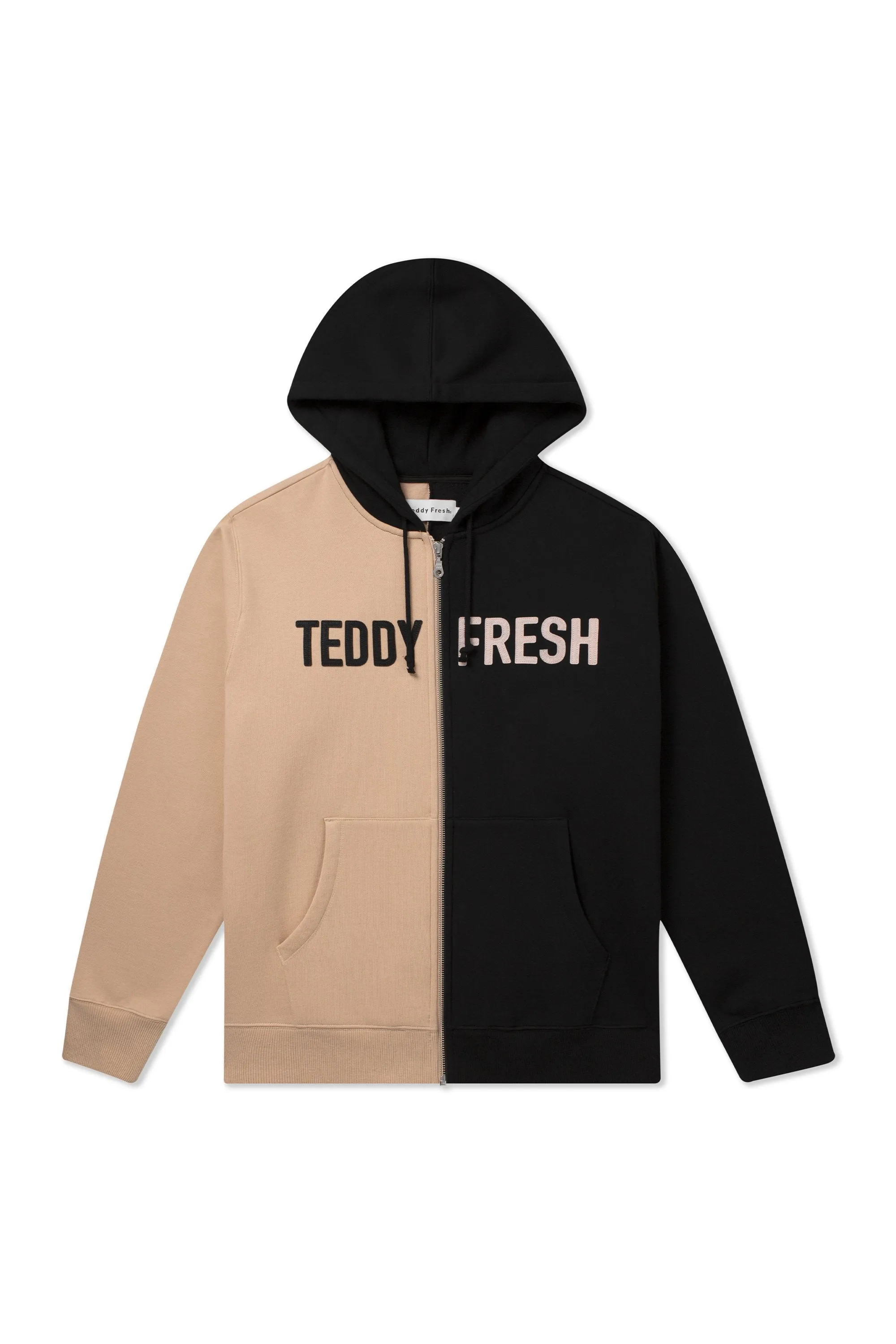 Split Zip-Up Hoodie