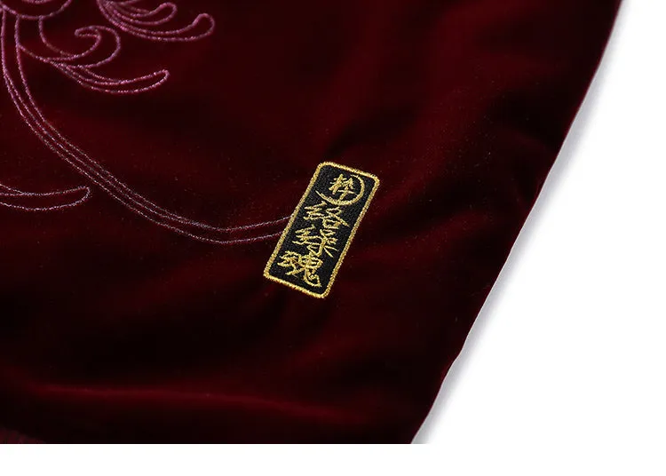 Streetwear Jacket Mens Hip Hop Coat Animals Floral Embroidery Jacket Zipper Cotton Track Jacket Coat Outwear Winter Parkas