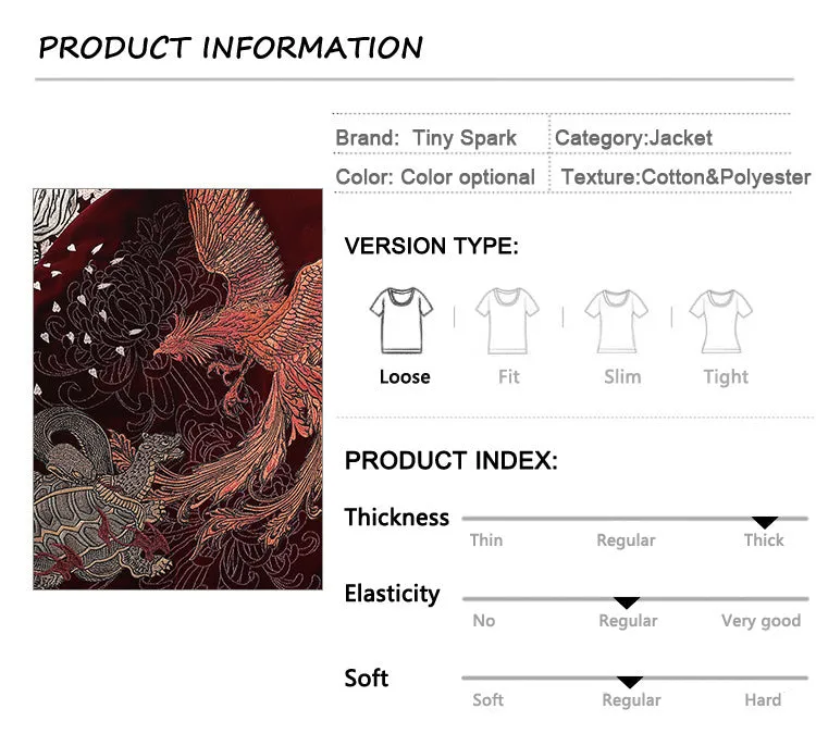 Streetwear Jacket Mens Hip Hop Coat Animals Floral Embroidery Jacket Zipper Cotton Track Jacket Coat Outwear Winter Parkas