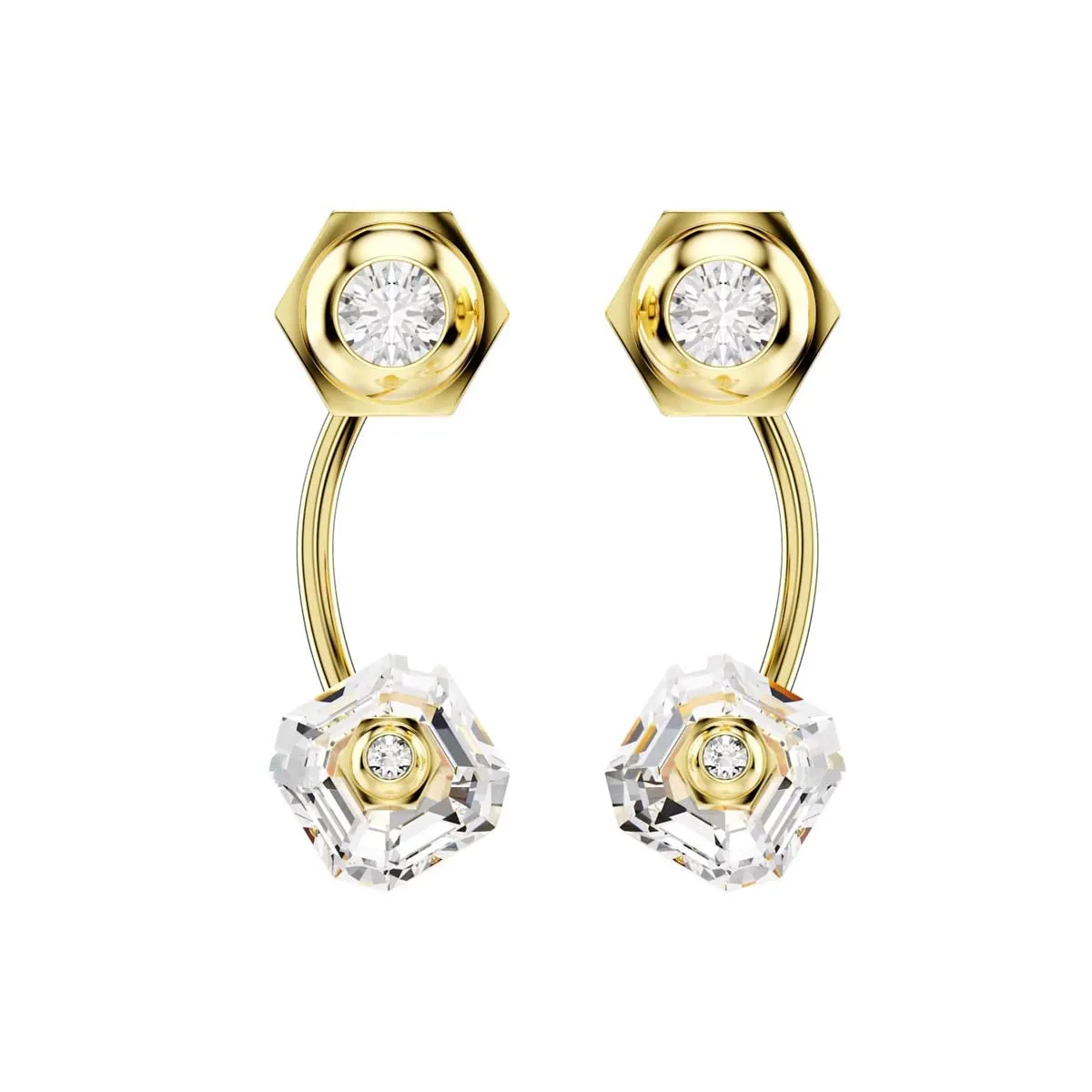 Swarovski Gold-Tone Plated Numina Mixed Cut Earring Jackets