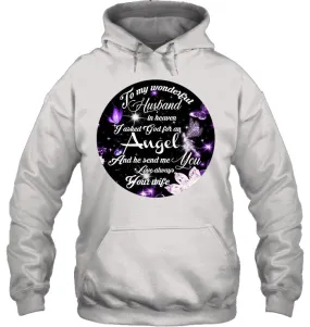 To My Husband In Heaven Gift For Widow Hoodie