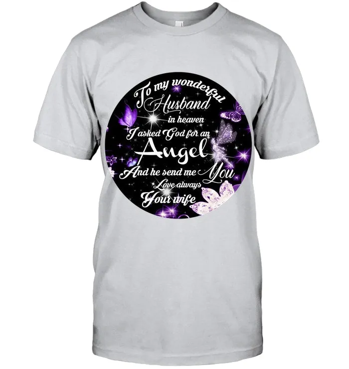 To My Husband In Heaven Gift For Widow Hoodie