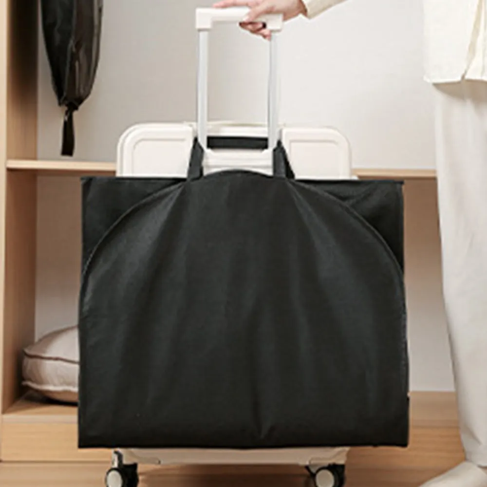 Travel Hanging Garment Bag with Zipper Pocket Dustproof Foldable Suit Bag for Suits Dresses Coats