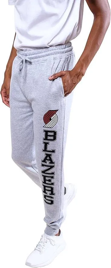 Ultra Game NBA Official Men's Super Soft Game Day Jogger Sweatpants, Portland Trail Blazers|Portland Trail Blazers