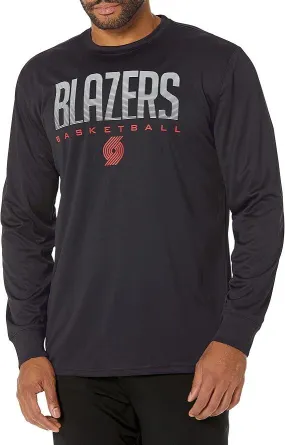 Ultra Game NBA Official Men‚Äôs Super Soft Game Day Long Sleeve T-Shirt - Unisex, Portland Trail Blazers, Team Color|Portland Trail Blazers