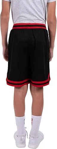 Ultra Game NBA Official Youth Active Knit Basketball Training Shorts, Portland Trail Blazers, Black|Portland Trail Blazers