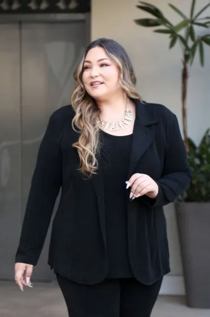 Vikki Vi Classic Black Blazer