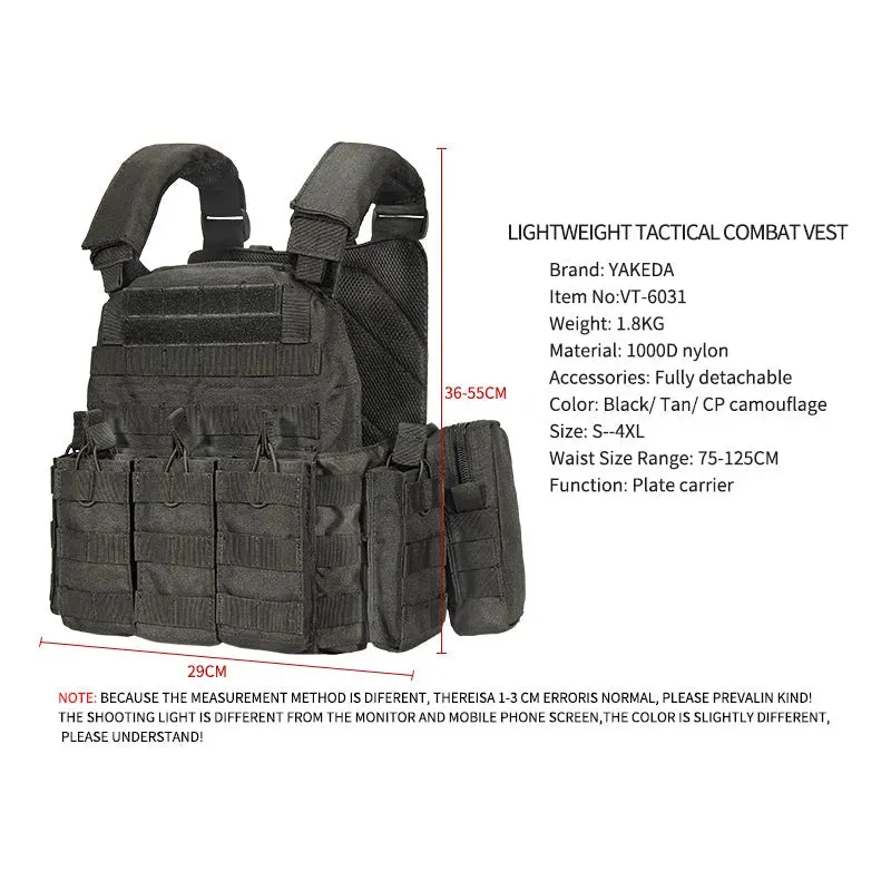 VT-6031-5 Standaed YAKEDA Jpc Vests Ballistic Plate Carrier Molle Police Hunting Military Tactical Bullet Proof Vest