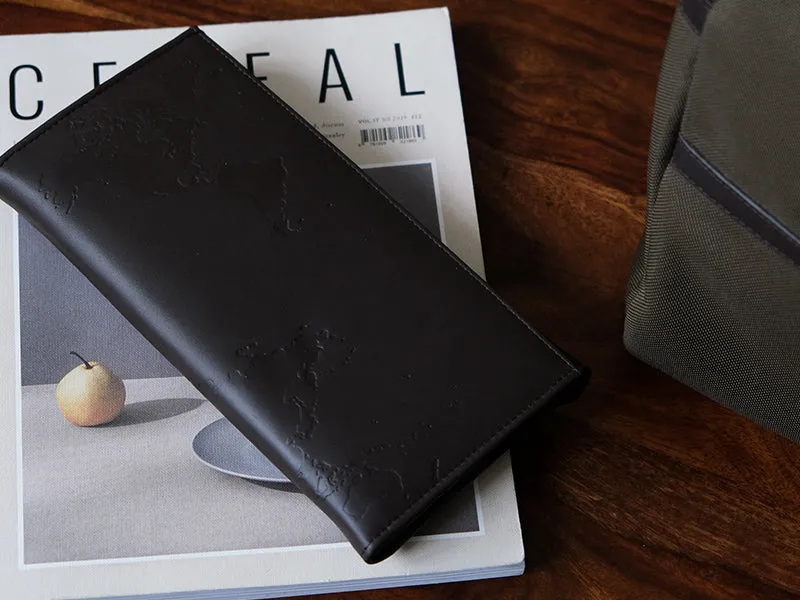 Wanderlust Passport Wallet - Dark Tan